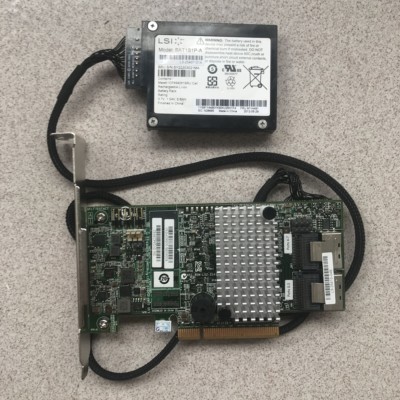 LSI 9267-8i 6Gb/s PCI-Express 2.0 512MB 8Port SATA/SAS LSISAS2208+ BBU09 Battery