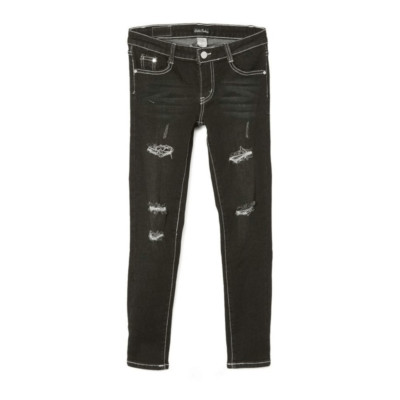 Cutie's Fashion Black Distressed Jeans Size 4