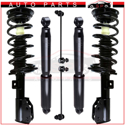 For 2010-2016 Chevy Equinox / GMC Terrain Front Struts Rear Shocks Sway Bars Kit