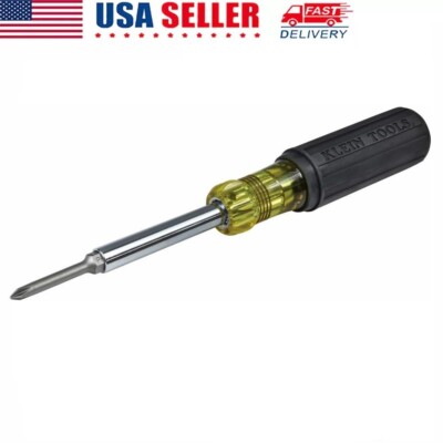 Klein Tools 32559 Multi-bit Screwdriver / Nut Driver, Extended Reach 6-in-1 Tool