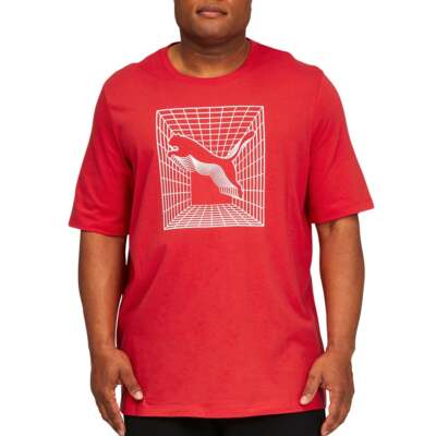 

Puma Cat Graphic Crew Neck Футболка с коротким рукавом Big Tall Mens Size  Casual, Красный, Puma Cat Graphic Crew Neck Short Sleeve T-Shirt Big Tall