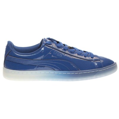 Мужские синие кроссовки Puma Basket Patent Ice Fade Повседневная обувь 363094-02