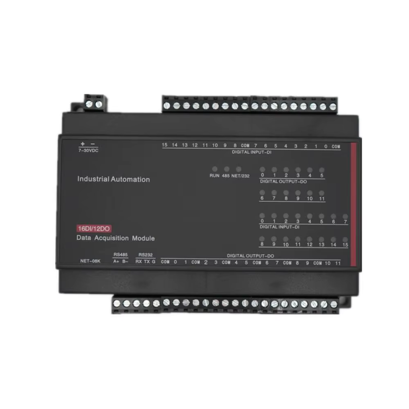 RTU-308K 12DO+16DI acquisition controller Modbus RTU protocol RS485 232 switch i