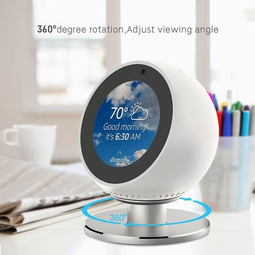 For Echo Spot Smart Speaker 360°Magnetic Adjustable Rotation Bracket Base Stand