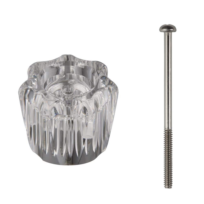 Glacier Bay Tub Shower Faucet Single Handle Acrylic Clear Easy-Installation NEW