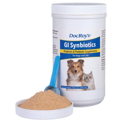 Doc Roy's GI Synbiotics- Probiotic & Prebiotic Supplement - for Dogs and Cats...