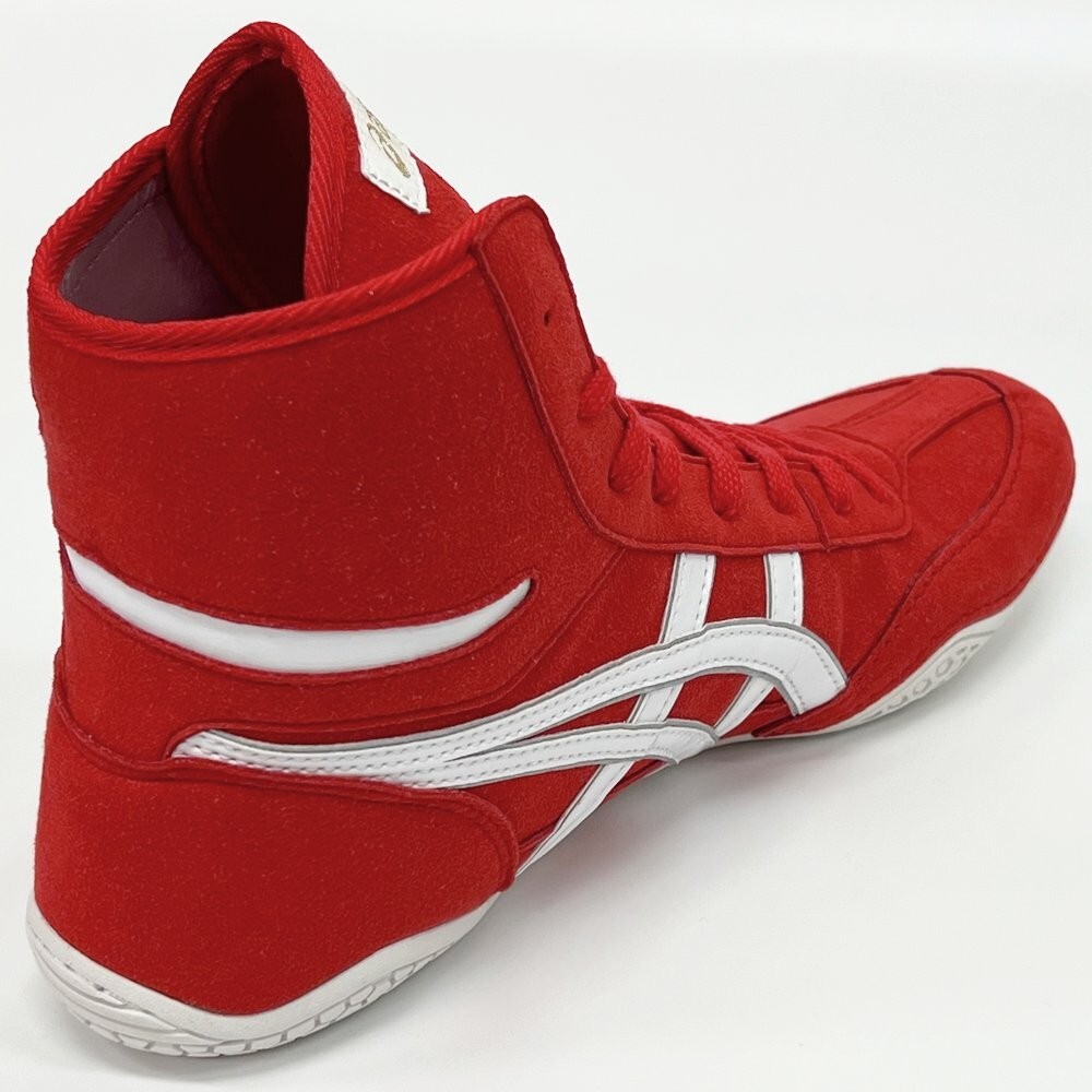 Pre-owned Asics Wrestling Shoes 2023 1083a001 Ex-eo Twr900 Red X White X Silver Oki10
