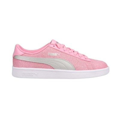 

Puma Smash V2 Glitz Glam Glitter Молодежные розовые кроссовки для девочек Повседневная обувь 367377-, Розовый, Puma Smash V2 Glitz Glam Glitter Youth