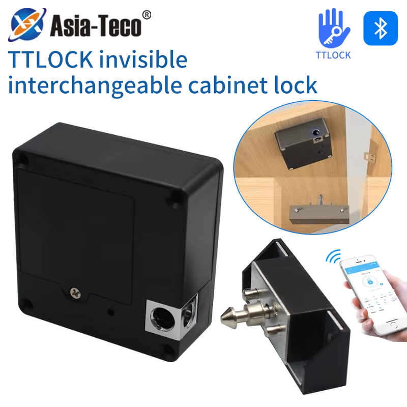 TTLOCK APP Cabinet Lock Drawer Invisible Electronic Lock 13.56M Rfid Card Smart
