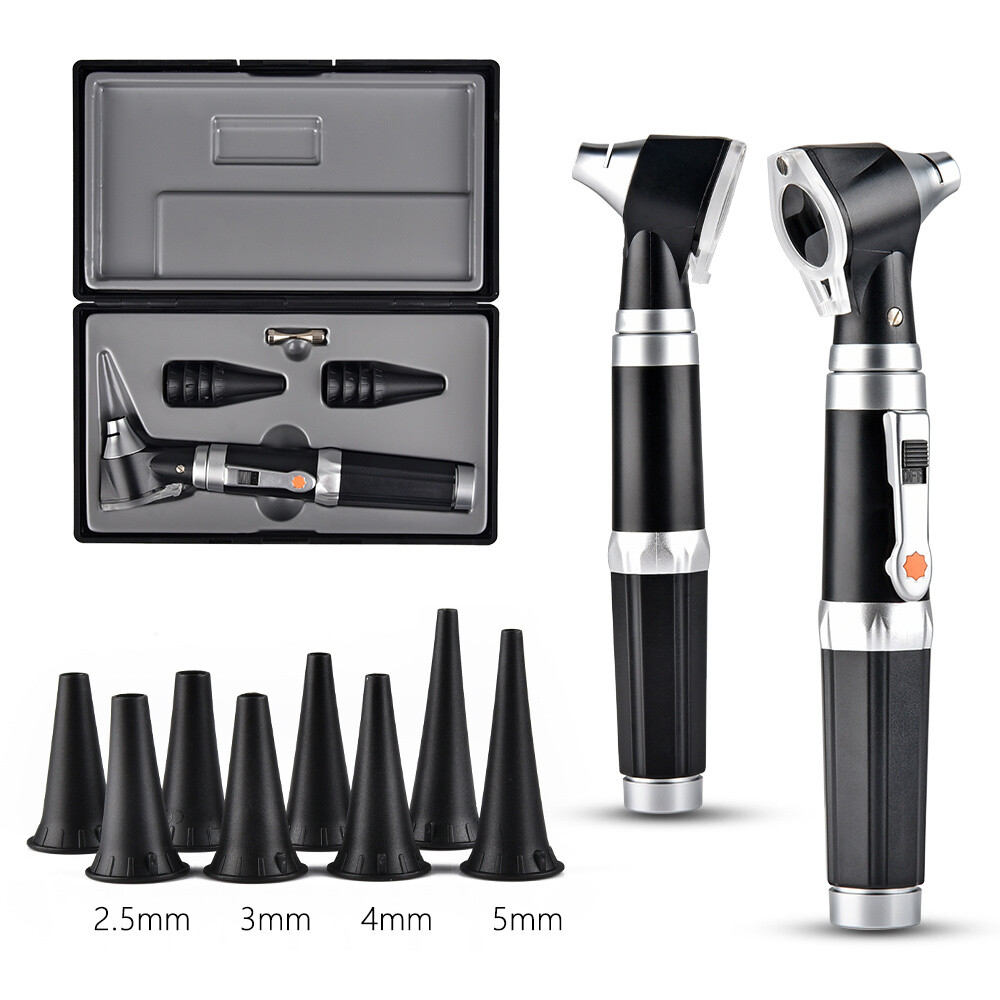 Mini Otoscope Fiber Optic Medical Diagnostic Examination Ear Care &amp; 8