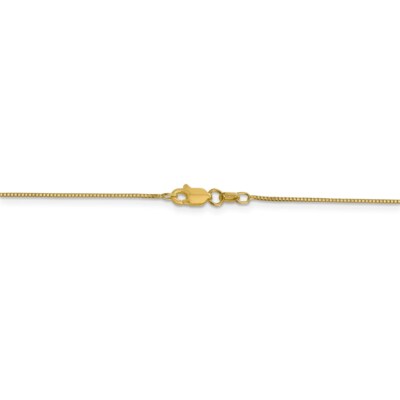 Pre-owned Superdealsforeverything Real 14kt Yellow Gold .7mm Box Chain; 30 Inch; Lobster Clasp