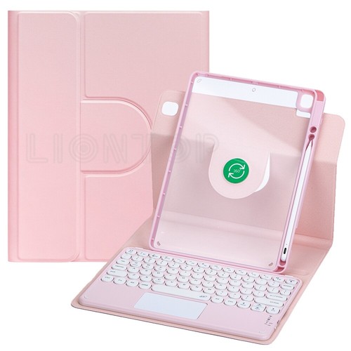 Touchpad Keyboard w/Mouse 360° Rotating Case For iPad 7/8/9/10th Gen Air 3 4 5th