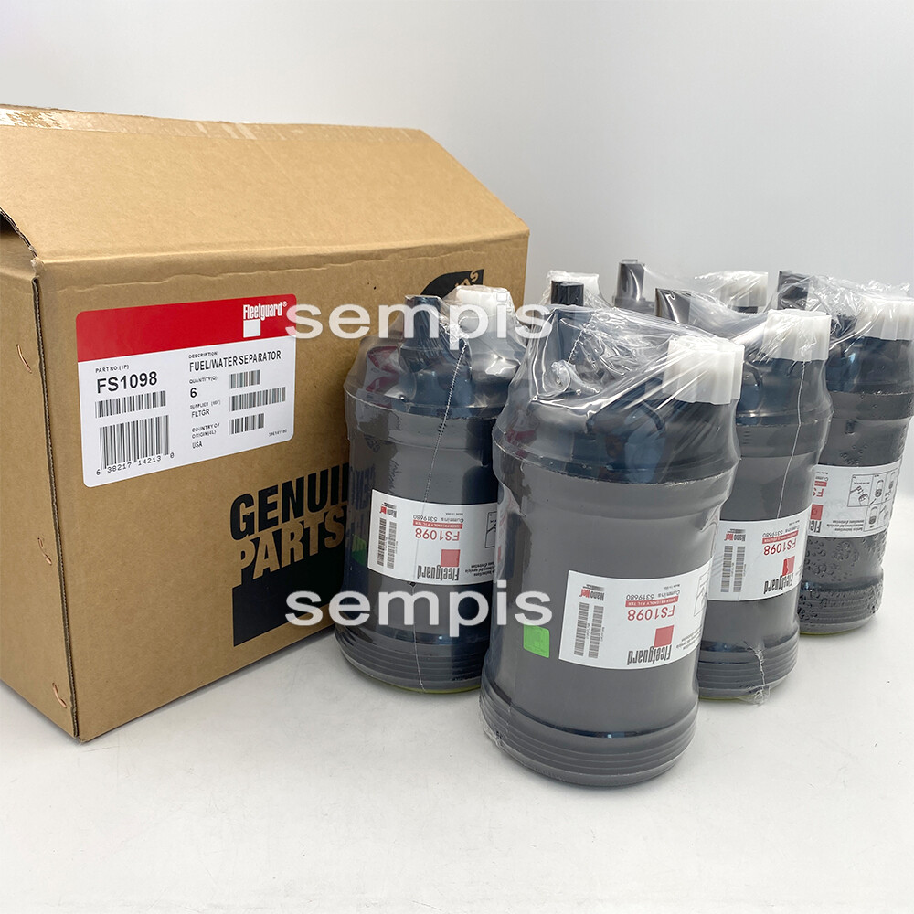 6Pcs Fleetguard FS1098 Fuel water Separator Filter Cummins 5319680 ...
