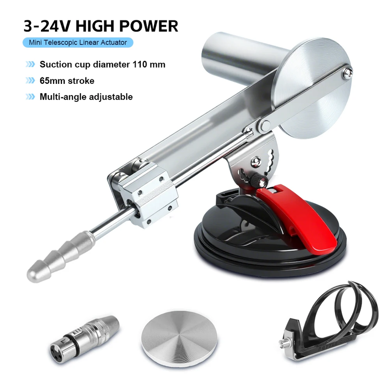 Mini Telescopic Linear Actuator Stroke 65mm High Thrust DIY Electric Linear Push