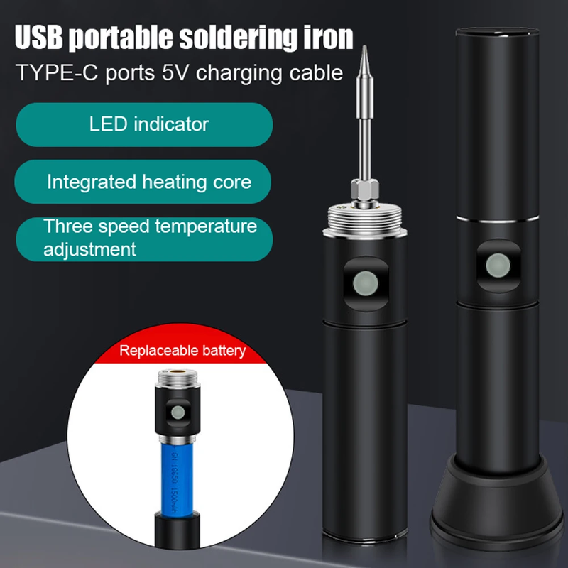 USB Portable Intelligent Electric Soldering Iron Multifunctional Soldering Weldi