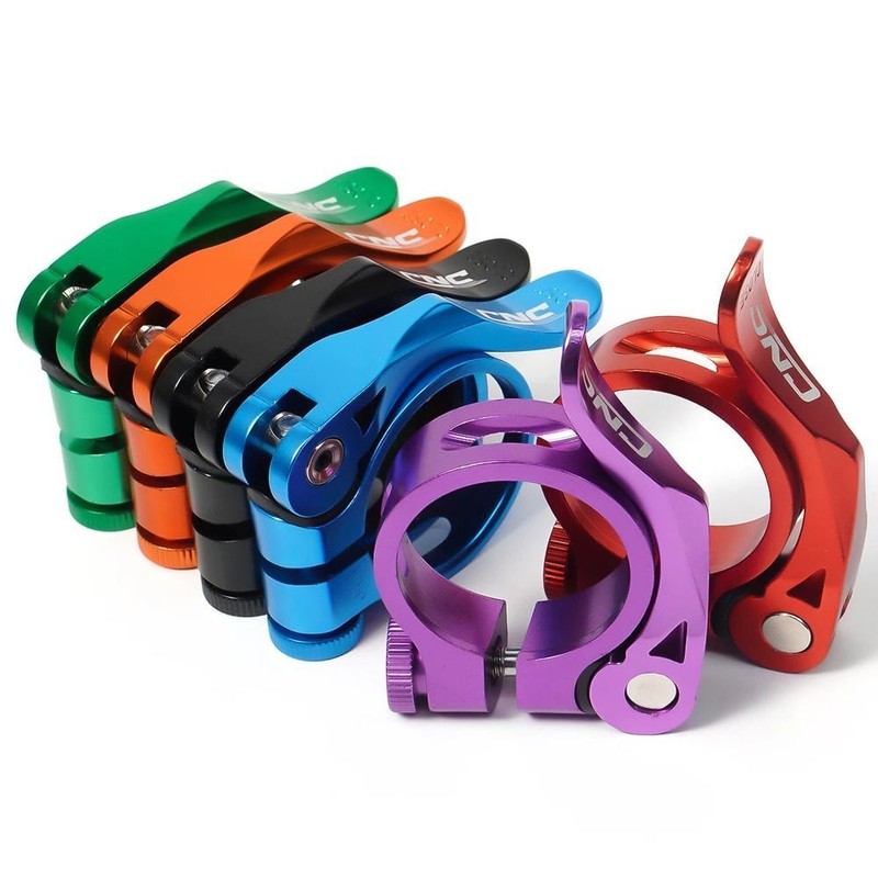 Aluminum Seat Tube Bicycle Seat Clamp Quick-Release Clamp Bike Seat Post Clamp