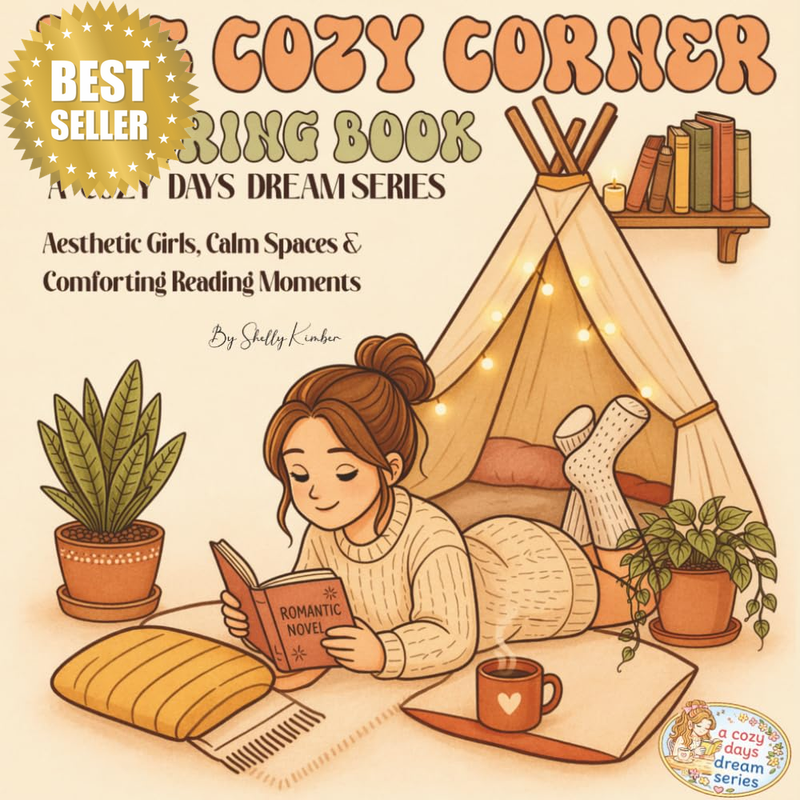 The Cozy Corner Coloring Book: a Cozy Days Dream Series / Aesthetic Girl, Calm S