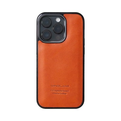 WINGLIDE iPhone 15 Pro Max Case Tochigi Leather Smartphone Case Genuine Leather