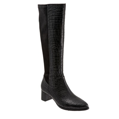 

Женские ботинки Trotters Kirby - черный/крокодиловый, Black/crocodile