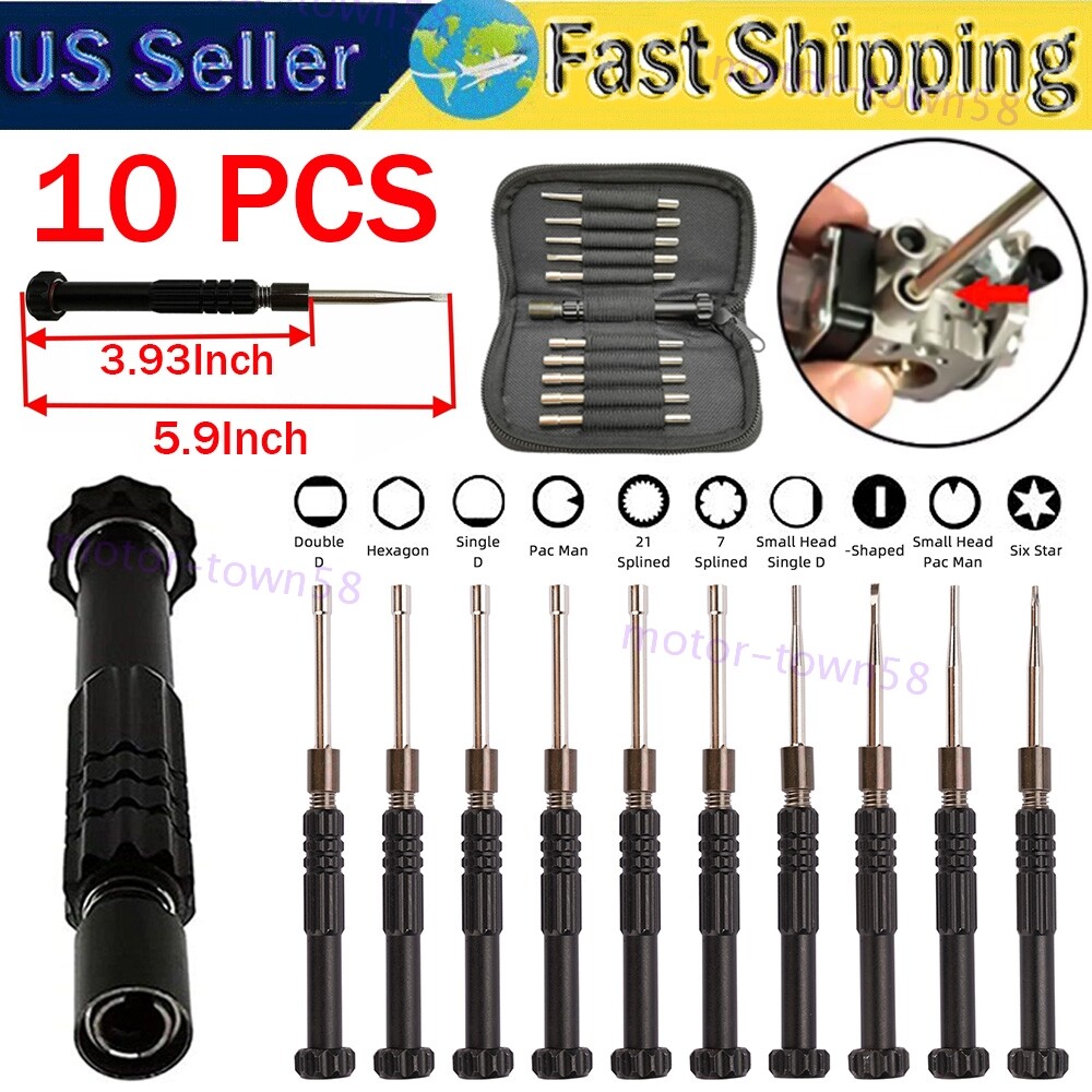 10 PCS Carburetor Adjustment Tool Carb Adjust Kit for 2-Cycle Engine Carburator