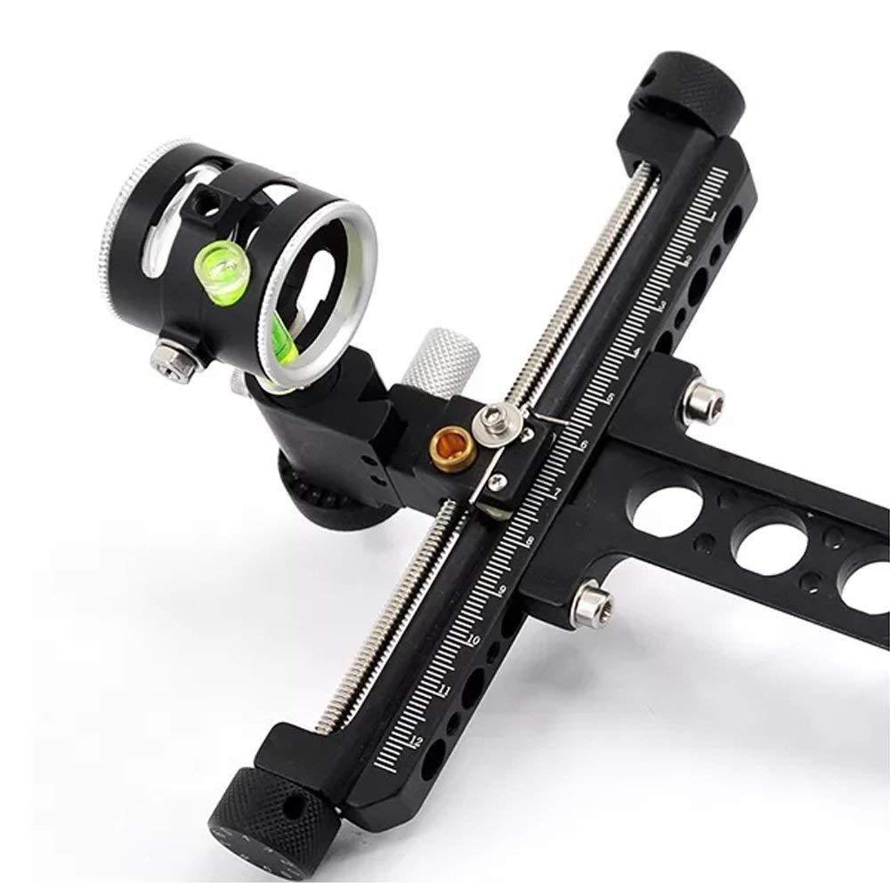 Compound Bow Single Pin 4X Lens + Peep Sight 45 Degree Hooded + 3pcs