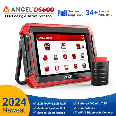 ANCEL DS600 Bi-directional All System OBD2 Scanner ECU Coding K-ey Diagnostic