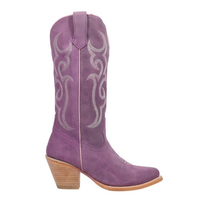 Pre-owned Ferrini Quinn Embroidered Snip Toe Cowboy Womens Purple Casual Boots 8486144