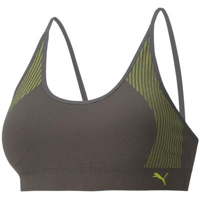 

Женский бесшовный спортивный бюстгальтер Puma Low Impact Strappy Size  Casual 521075-07, Grey