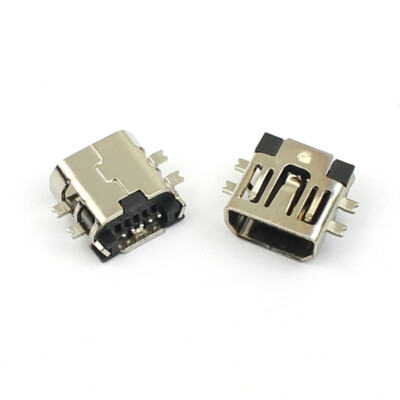 20Pcs Mini USB AB 5 Pin Female SMT SMD 5P Panel Mount Socket Connector