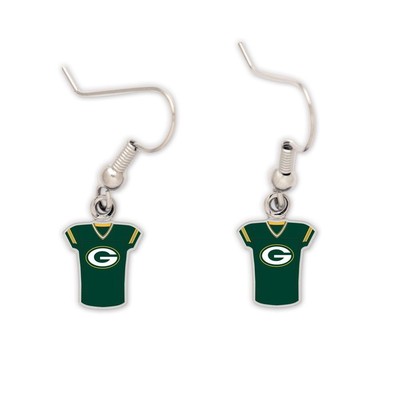 Серьги из джерси Green Bay Packers