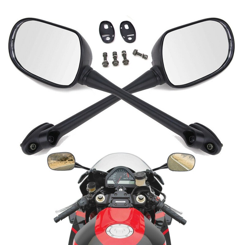 Black Rear View Side Mirrors For Honda CBR600RR CBR1000RR 2004