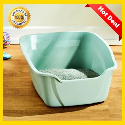 Extra-Large High Sided Cat Litter Box Stain and Odor Resistant Pet BPA Free