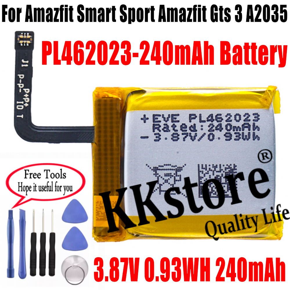 Original 240mAh Battery PL462023 For Amazfit Gts 3 A2035