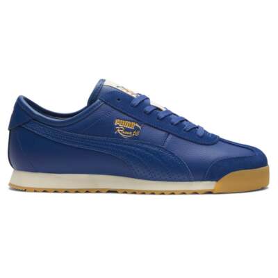 

Puma 38997501 Mens Roma 68 New Heritage Кроссовки на шнуровке Повседневная обувь -, Синий, Puma Roma '68 New Heritage Lace Up