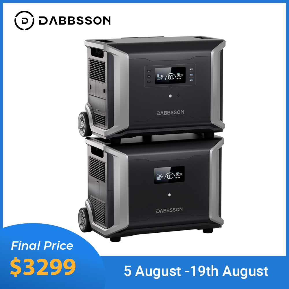 Dabbsson Power Station DBS3500 & 5300B Expansion Battery 8750Wh LiFePO4 Battery