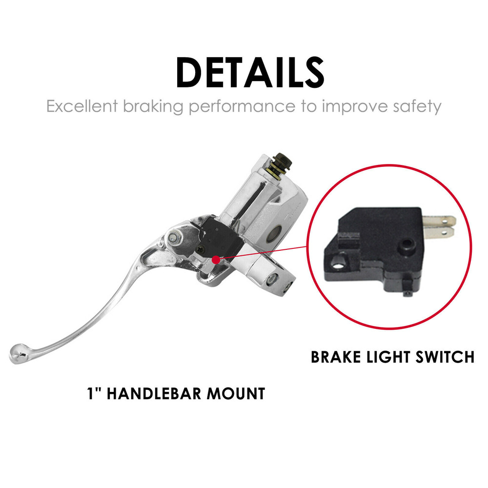 US Chrome Brake Master Cylinder Clutch Levers for Suzuki Intruder 800 1400 1500