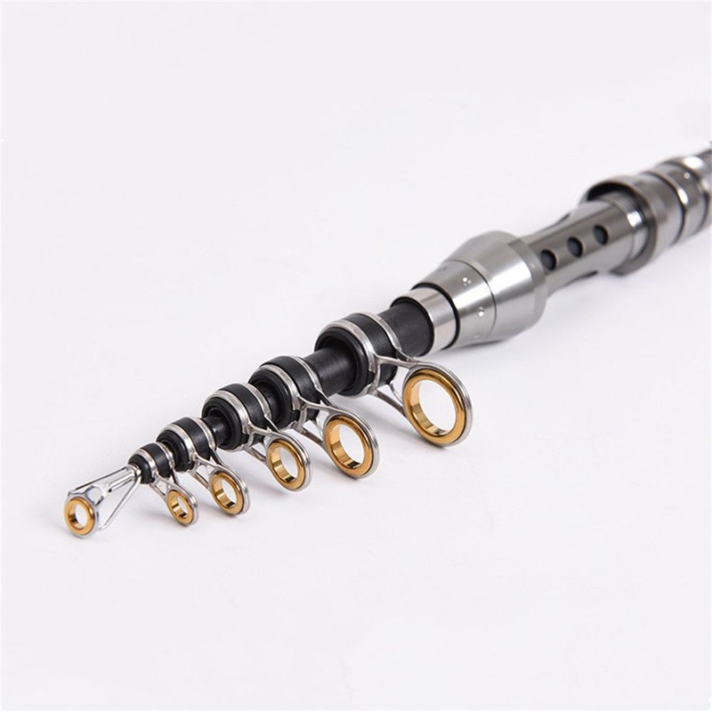 Carbon Fiber Telescopic Fishing Rod Travel Portable Spinning Pole Sea Freshwater