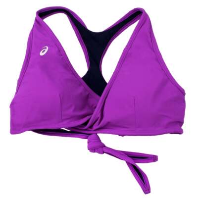 ASICS Keli Volleyball Bikini Top Womens Purple Athletic Casual BV2154-6550