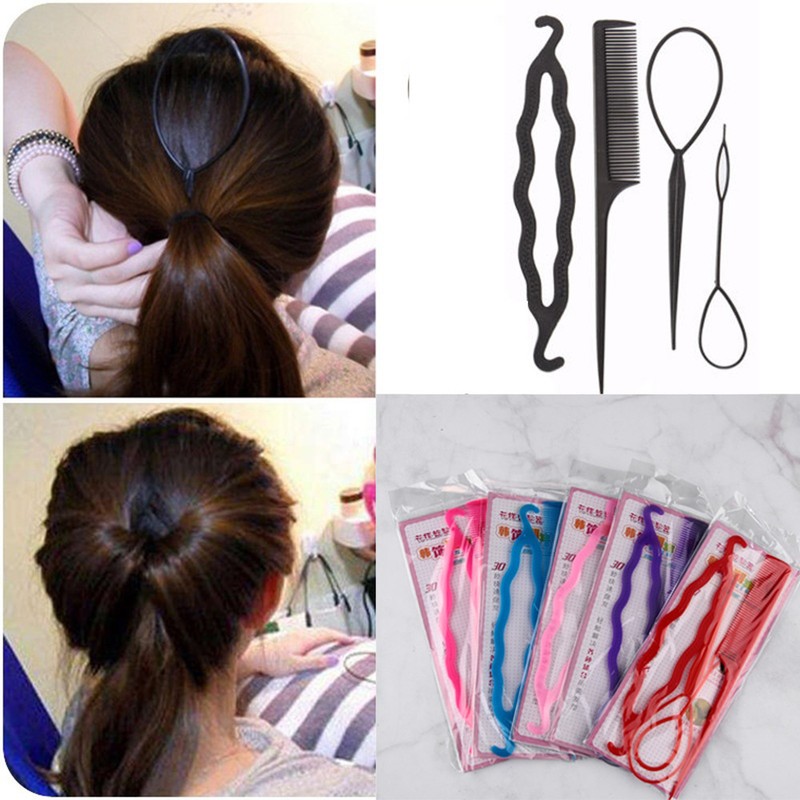 Hair Styling Accessories Hair Braiding Hair Clip Bun Roller Maker