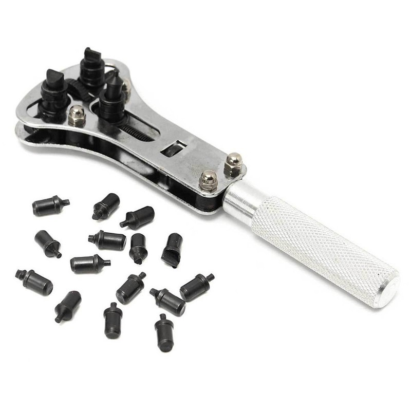 Wrist Watch Case Opener Adjustable Screw Back Remover Wrench Repair Tool eBay