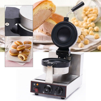 Commercial Burger Waffle Maker Electric Panini Hamburger Baking Machine 1000W