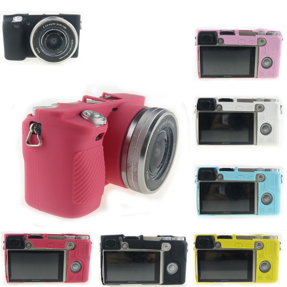 Silicone Camera Cover Case Soft Protection Bag Housing For Sony Alpha A6000 Top Ebay