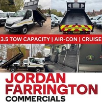 2022 72 reg IVECO DAILY ULEZ RWD SRW SINGLE CAB STEEL BODY TIPPER WITH AIR-CON