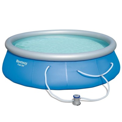 Bestway 12 FT X 30 IN Swimming Pool Set with 330 GPH Filter Pump