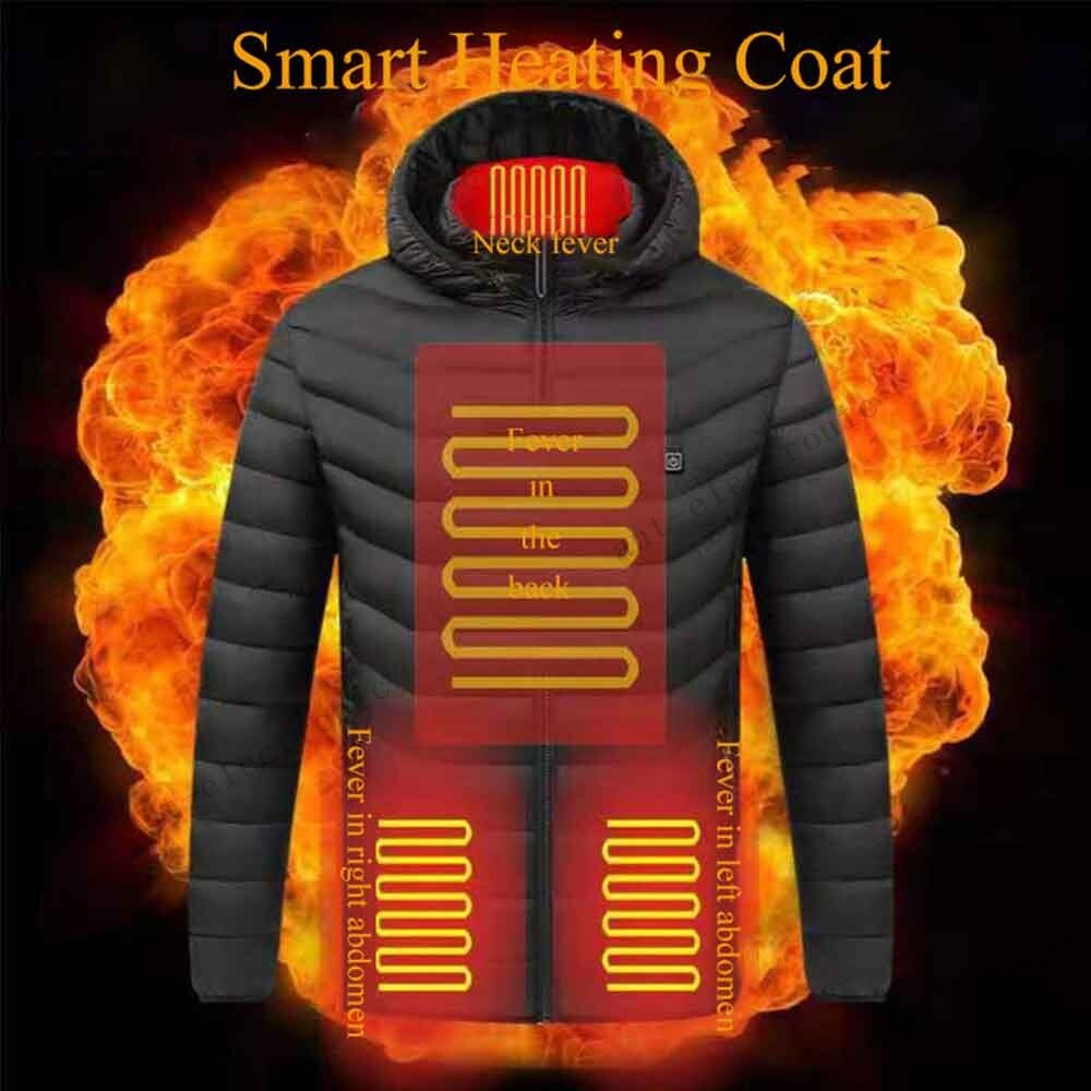 Unisex USB Electric Heated Jacket Winter Heating Warm Warmer