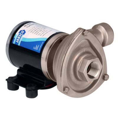 Jabsco High Flow Low Water Pressure Cyclone Centrifugal Pump 12V Marine 29.7 GPM