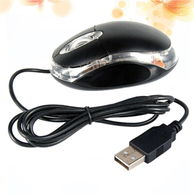 Souris USB Clic Silencieux D'ordinateur Portable Filaire Mini