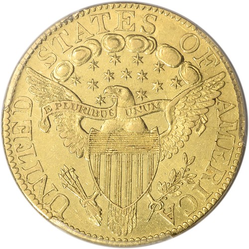 1802/1 US Gold $5 Capped Bust to Right Half Eagle - PCGS AU58