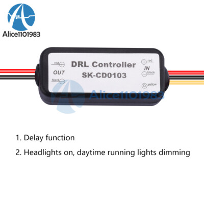 DRL LED Daytime Running Light Automatic On/Off Harness Switch Controller Module