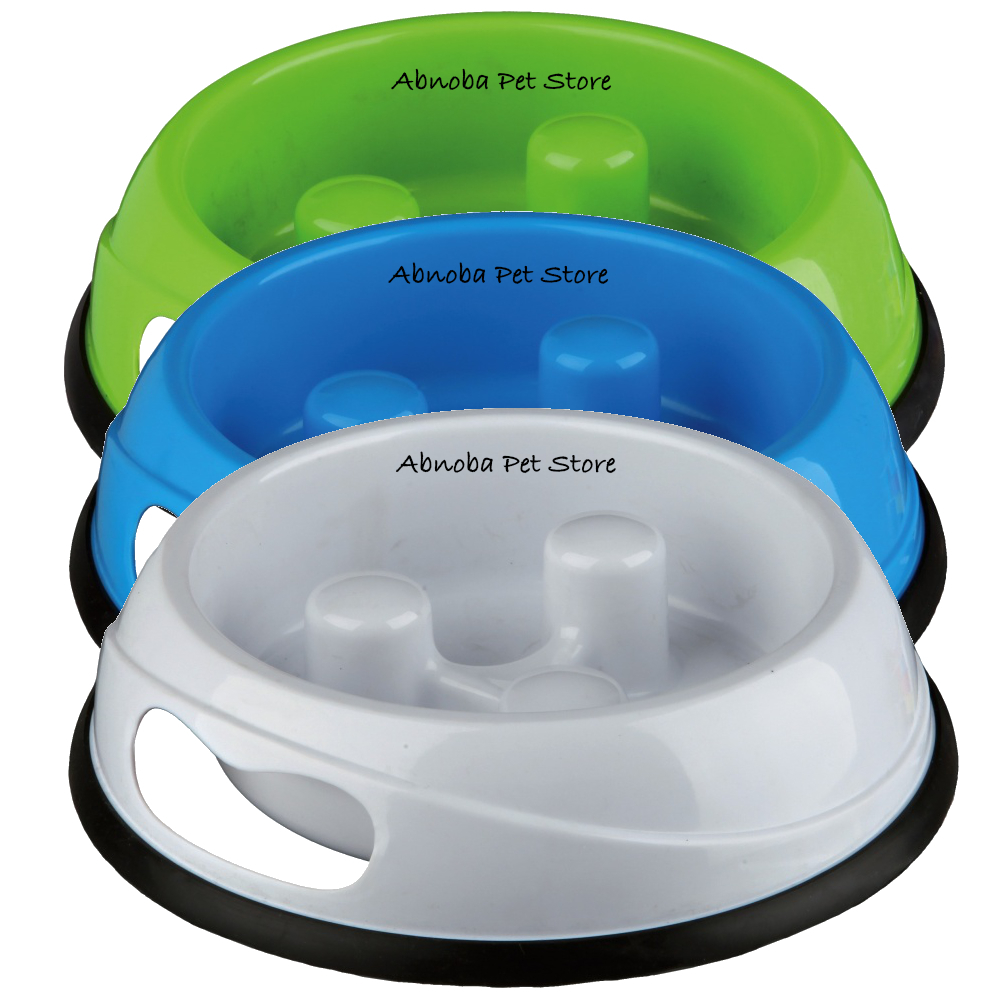 Slow Feed Plastic Bowl Dog slow food bowl Help prevent bloat 3 sizes